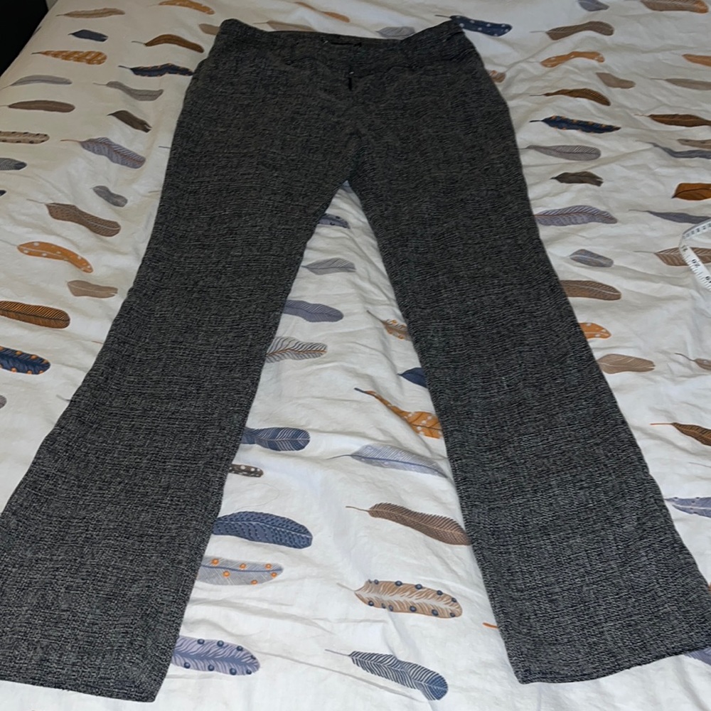 Black and white dress pants
